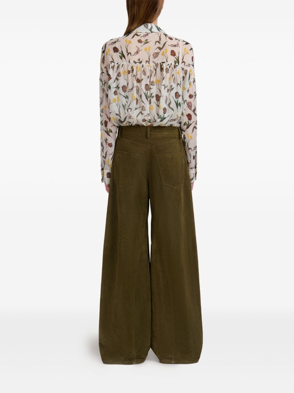wide-leg trousers - 4
