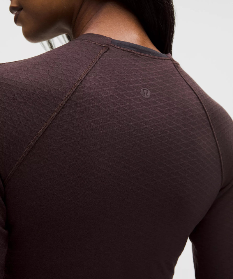 Diamond-Texture Wool-Blend Crewneck Base Layer 5
