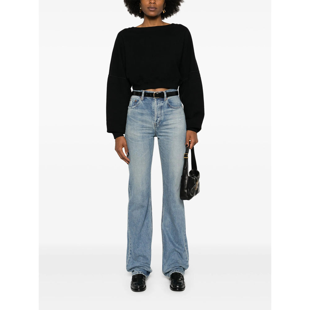 Saint Laurent Black Tops - Sweatshirts Women - 4