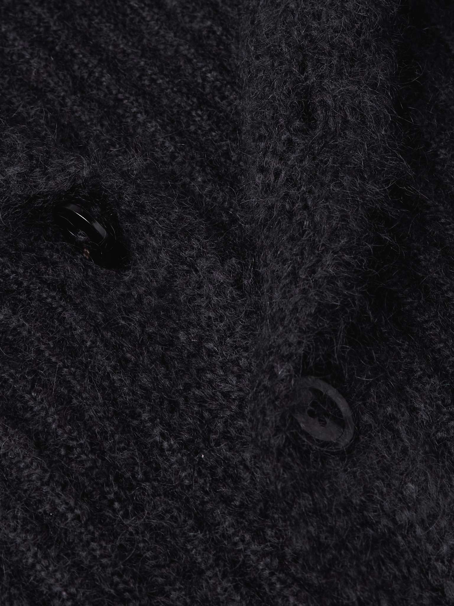 Shawl-Collar Ribbed Wool, Silk and Mohair-Blend Cardigan - 5