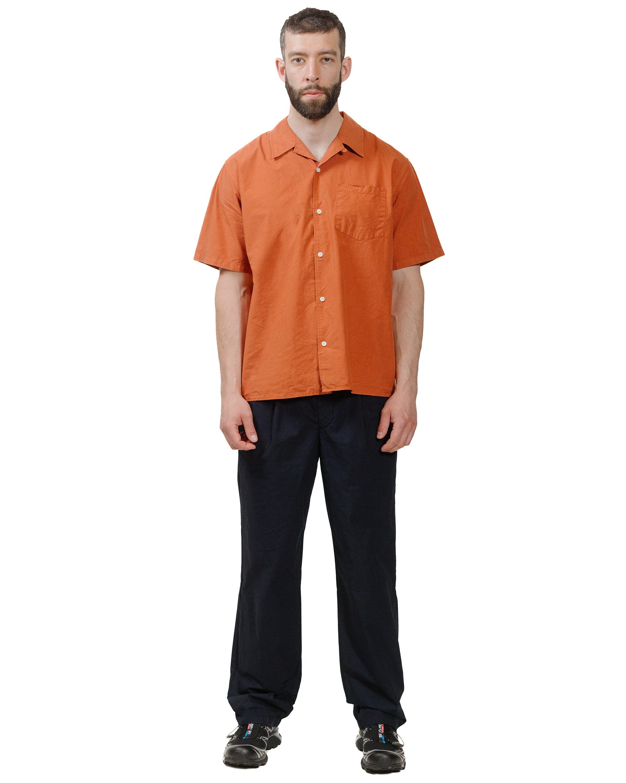 Carsten Cotton Tencel Red Ochre - 4