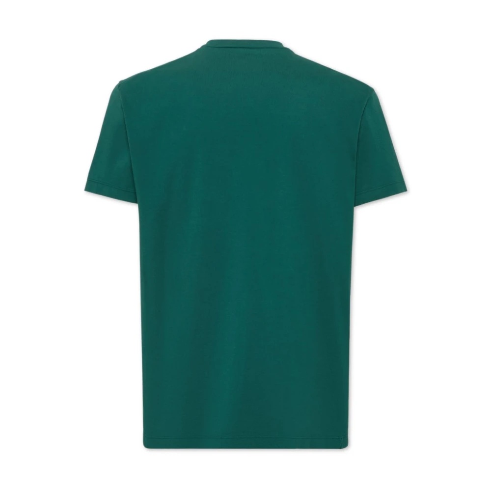【送料&関税込】Dsquared2 Green Crew-neck T-shirt With Logo DSQUARED2 GREEN LOGO PRINT CREW NECK T-SHIRT | miinto