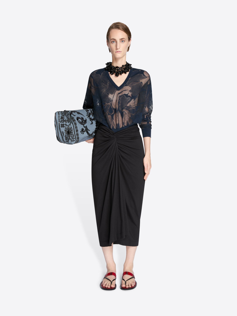 Dries Van Noten KNOTTED JERSEY SKIRT outlook