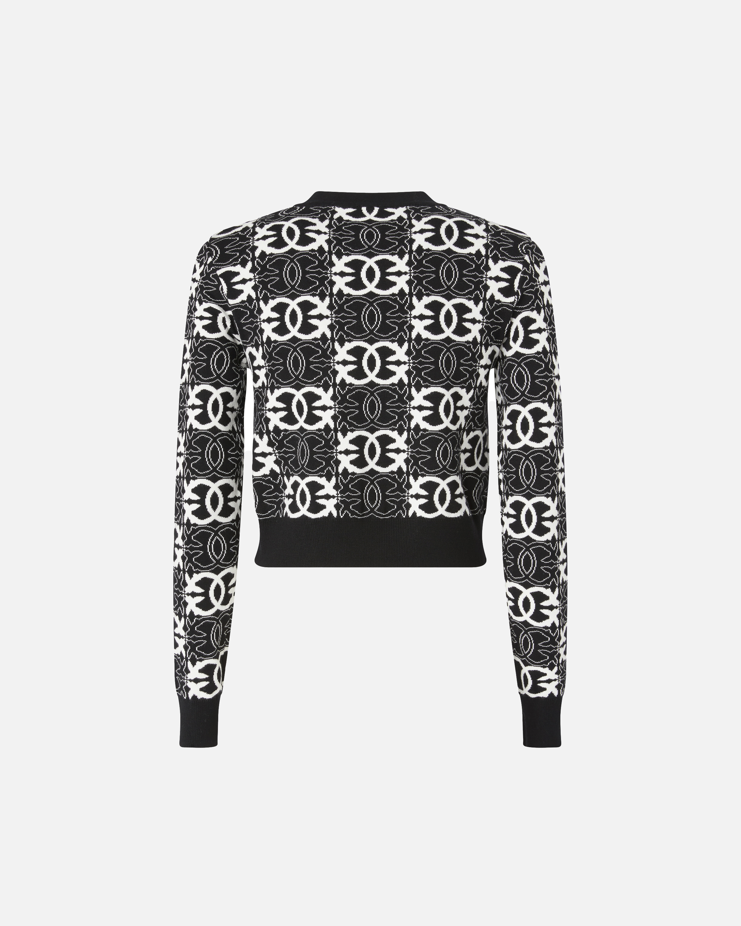 CROPPED SWEATER WITH LOVE BIRDS LOGO - 2