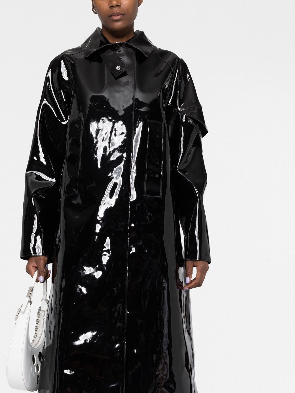 hooded PVC rain coat - 4