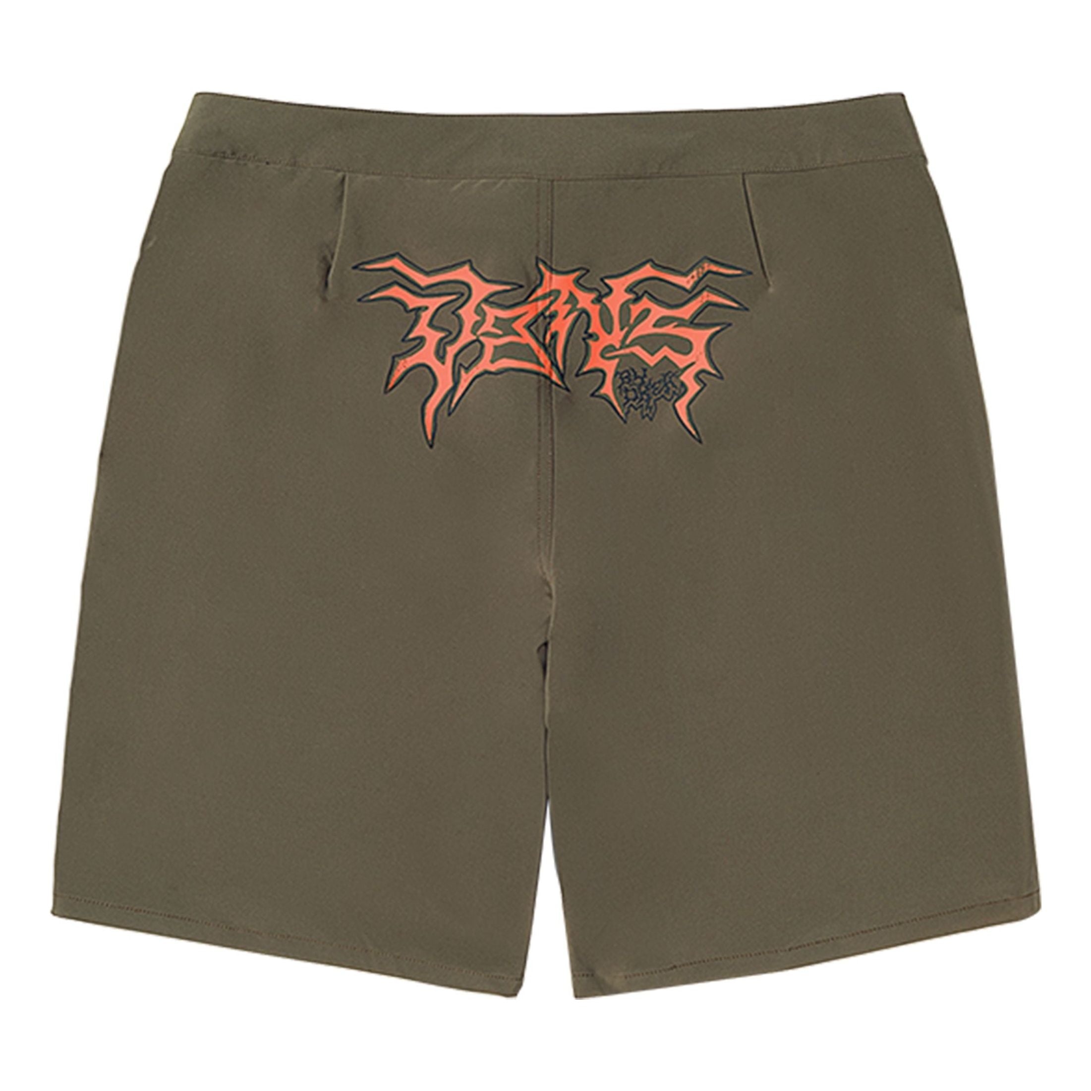 Vans Okeh Fire Record Shorts 'Green Orange' VN000FTXKCZ - 2