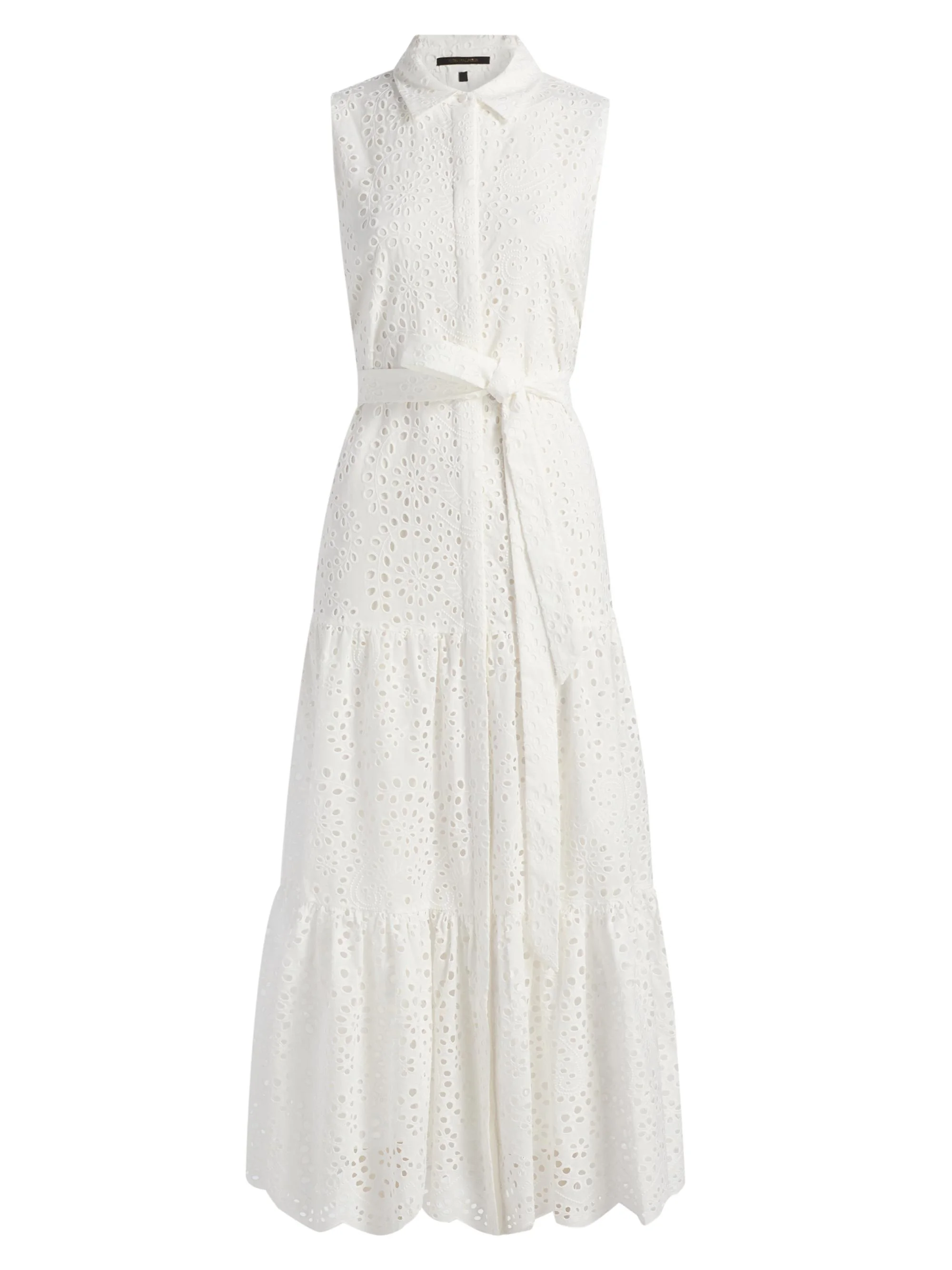 Women's Camila Embroidered Eyelet Midi-Dress - White - 1