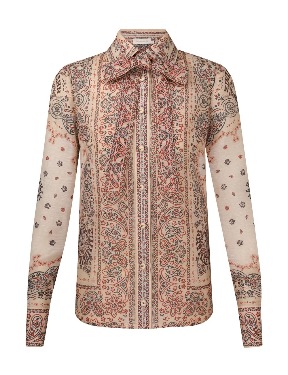 MATCHMAKER TIE NECK BLOUSE - 1