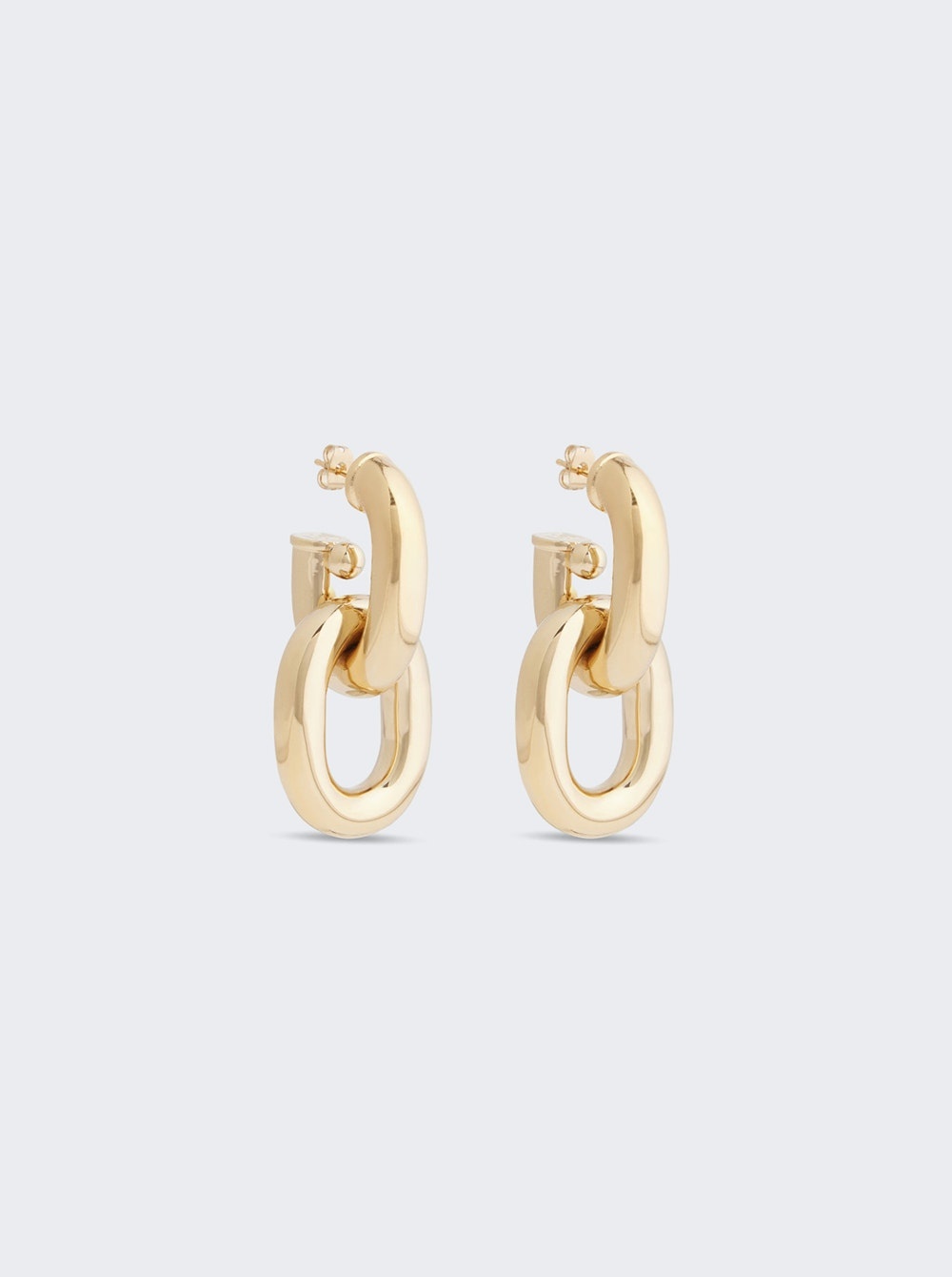 Double Xl Link Earrings Gold - 2