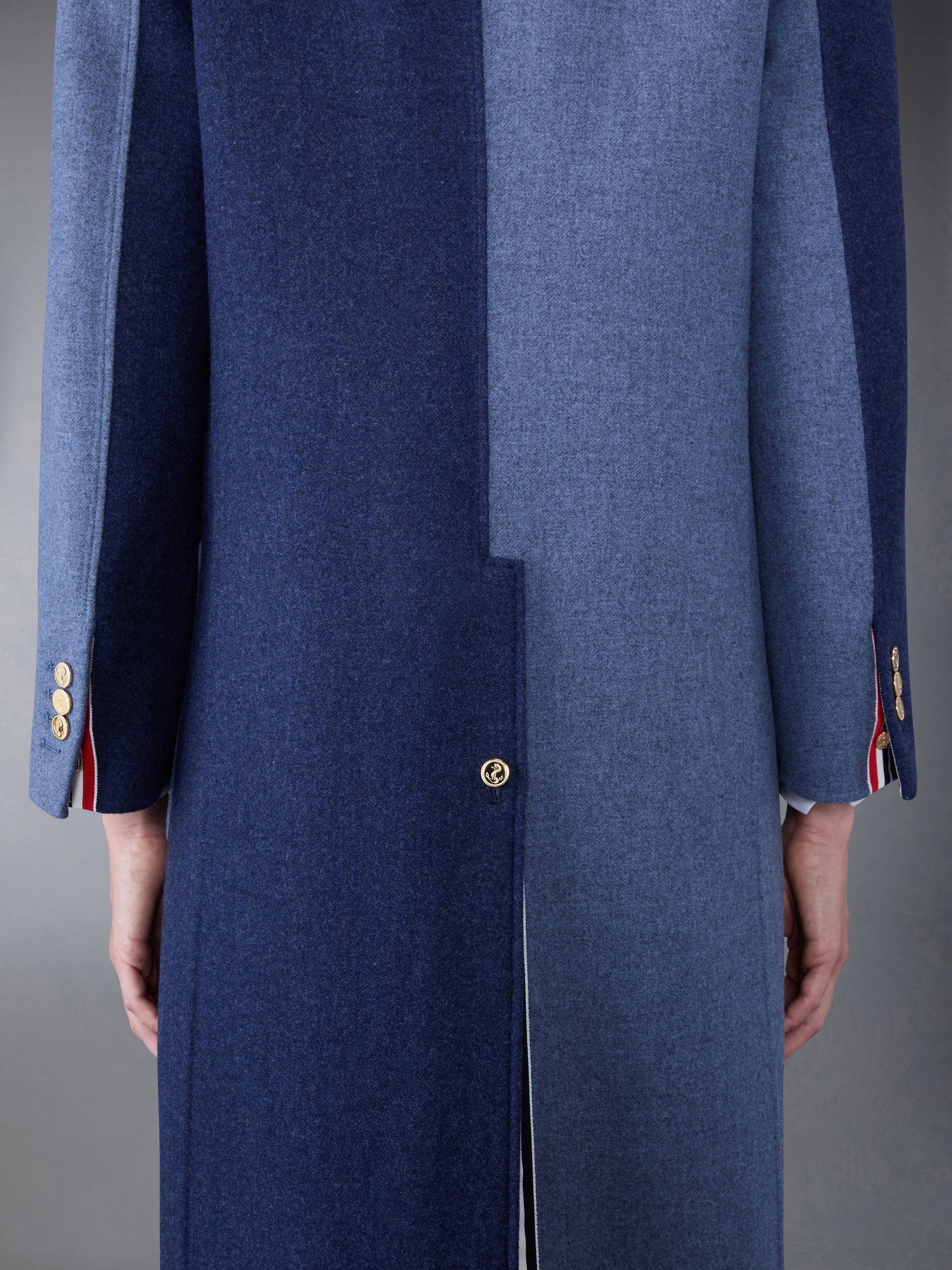 Fun-Mix Double Face Melton Elongated Sack Overcoat - 6
