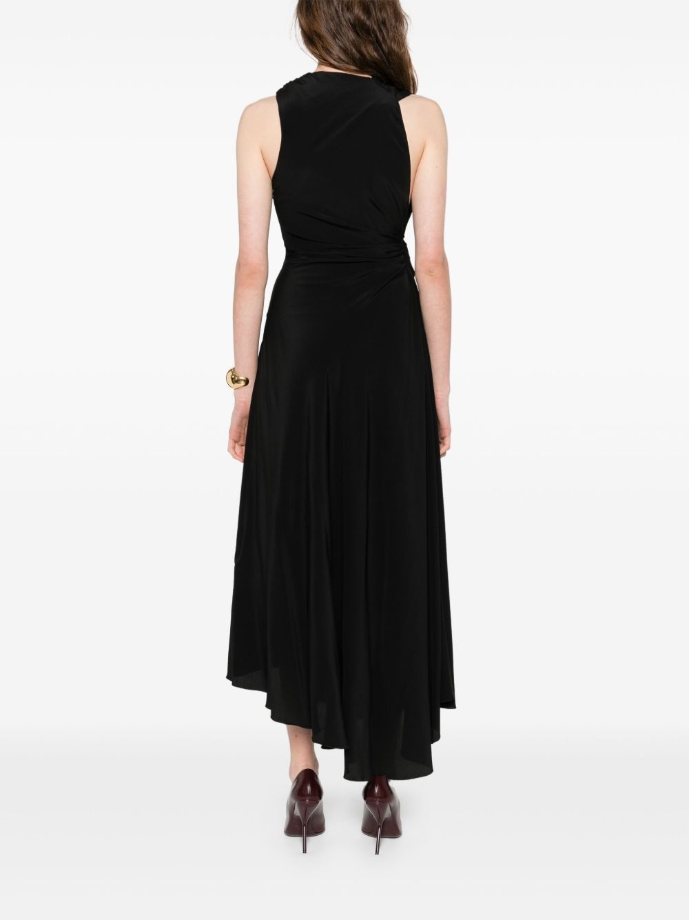 asymmetric silk dress - 4