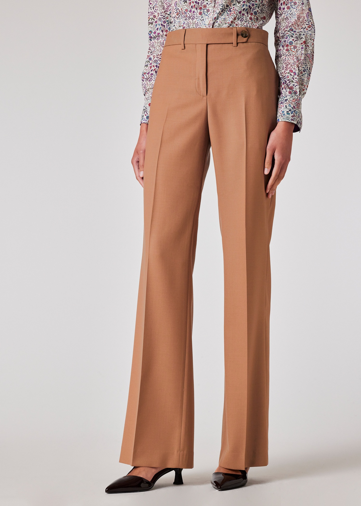 Women's 'A Suit To Travel In' - Taupe Wool Double Breasted Suit - 10