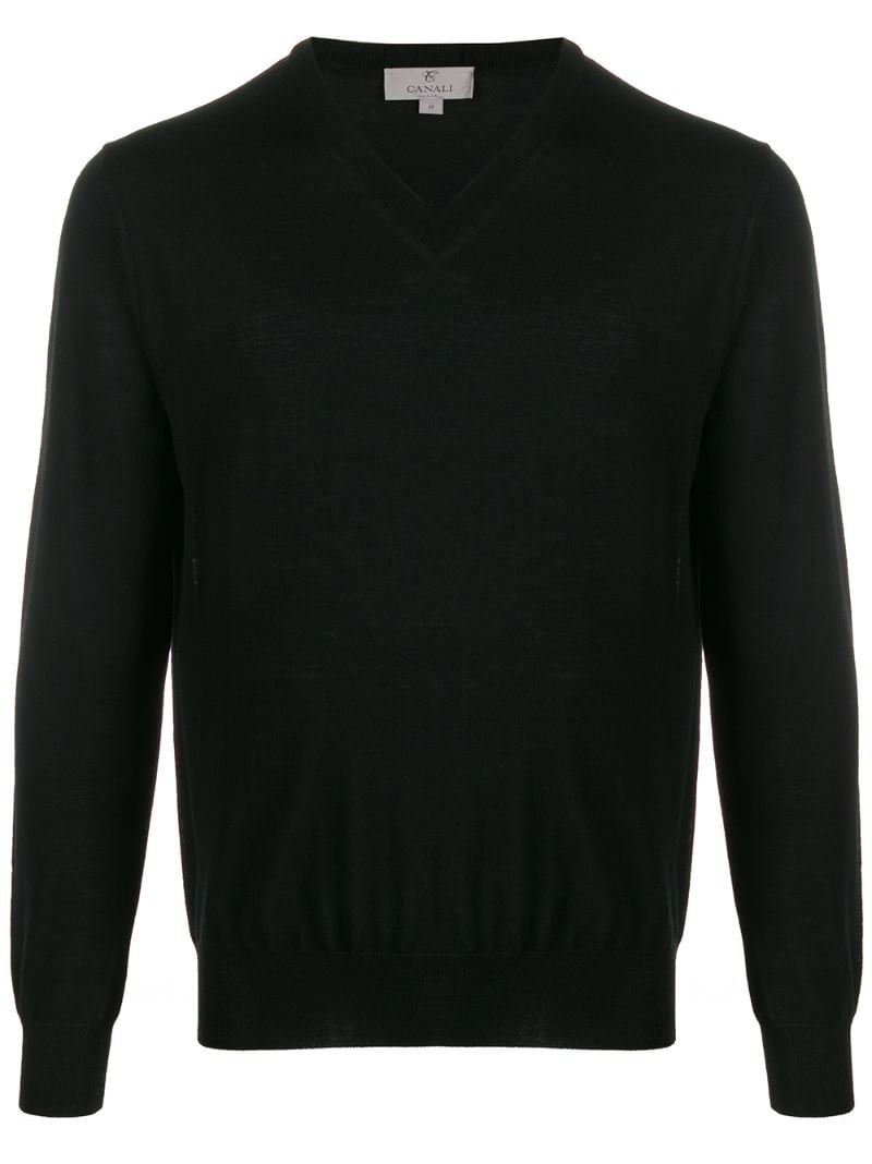 fine-knit cotton jumper - 2