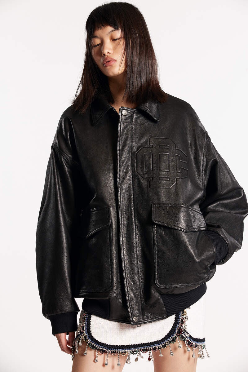 CLASSIC LEATHER BOMBER JACKET - 4