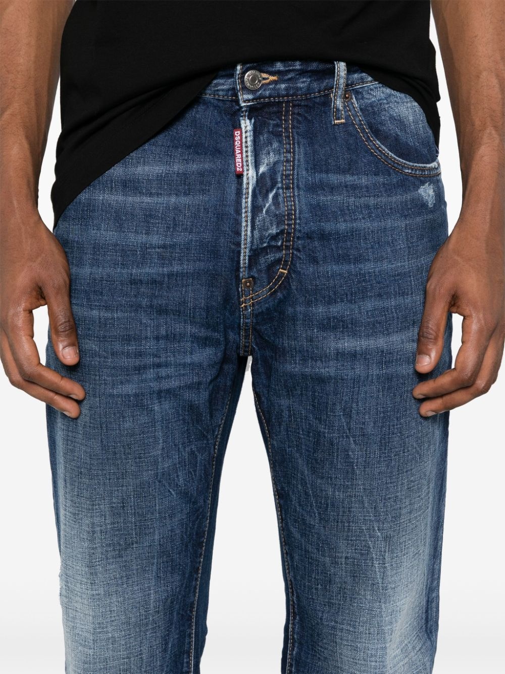 642 mid-rise straight-leg jeans - 5