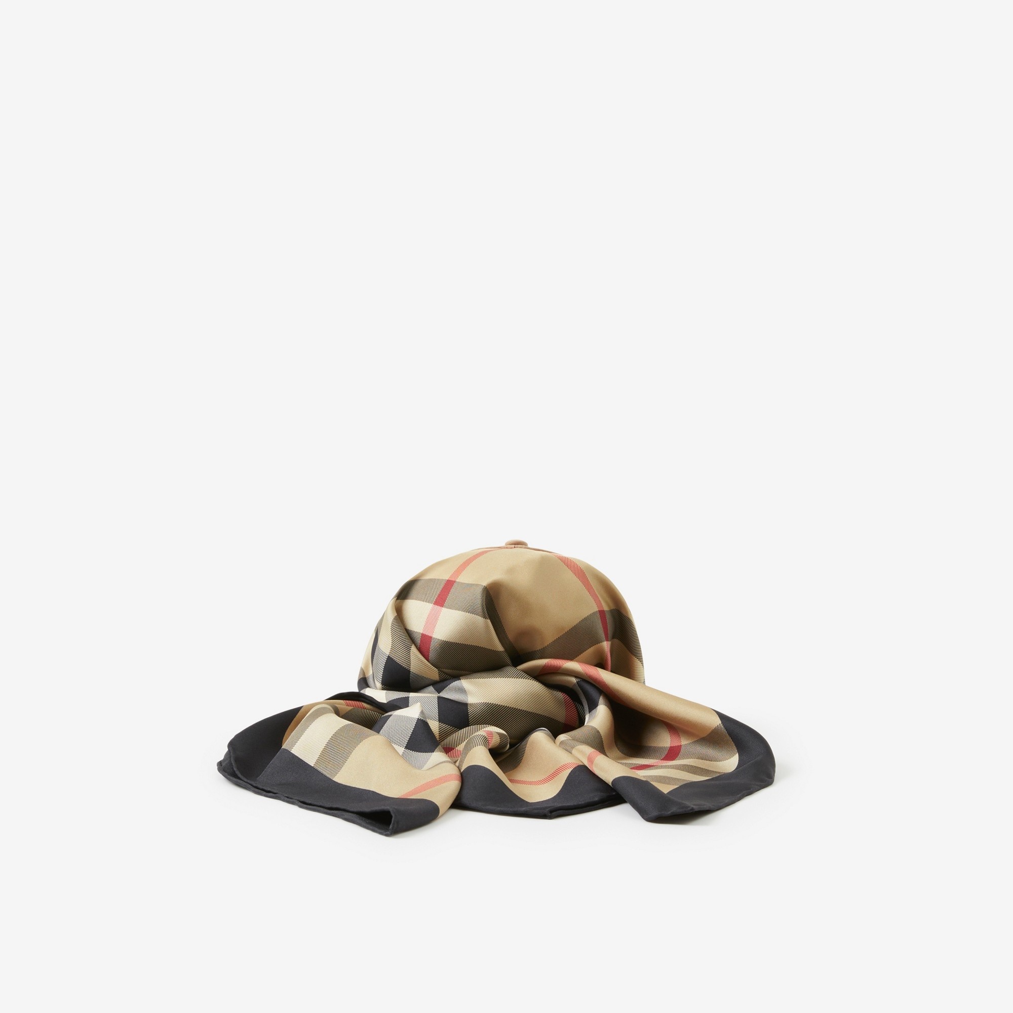 Scarf Tie Detail Cotton Baseball Cap - 3