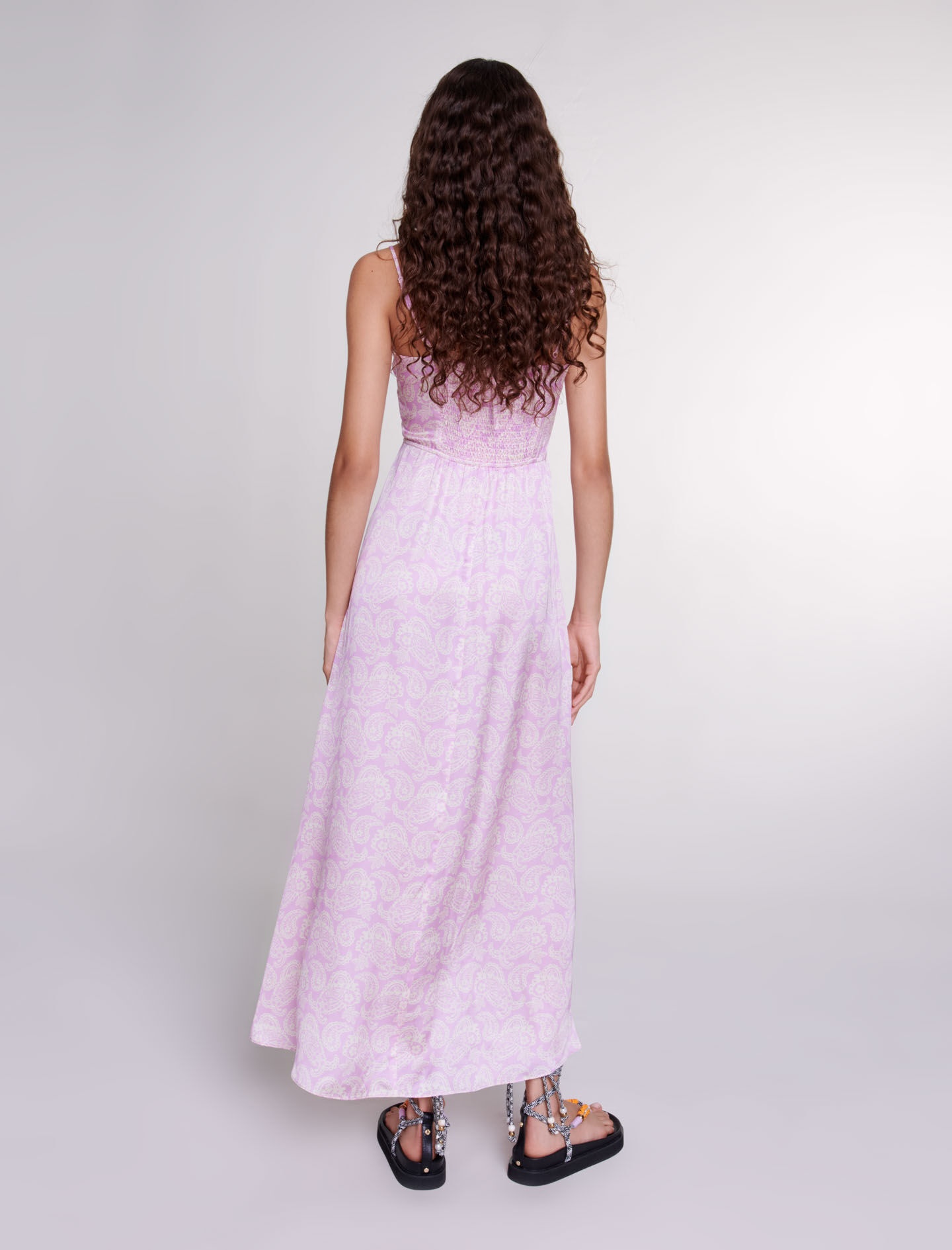 Openwork patterned maxi dress - 4