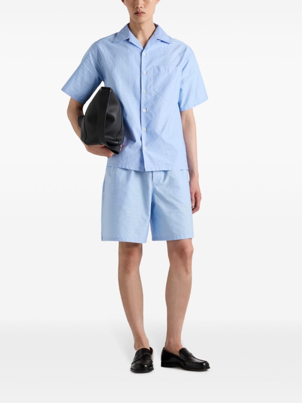 poplin track shorts - 2