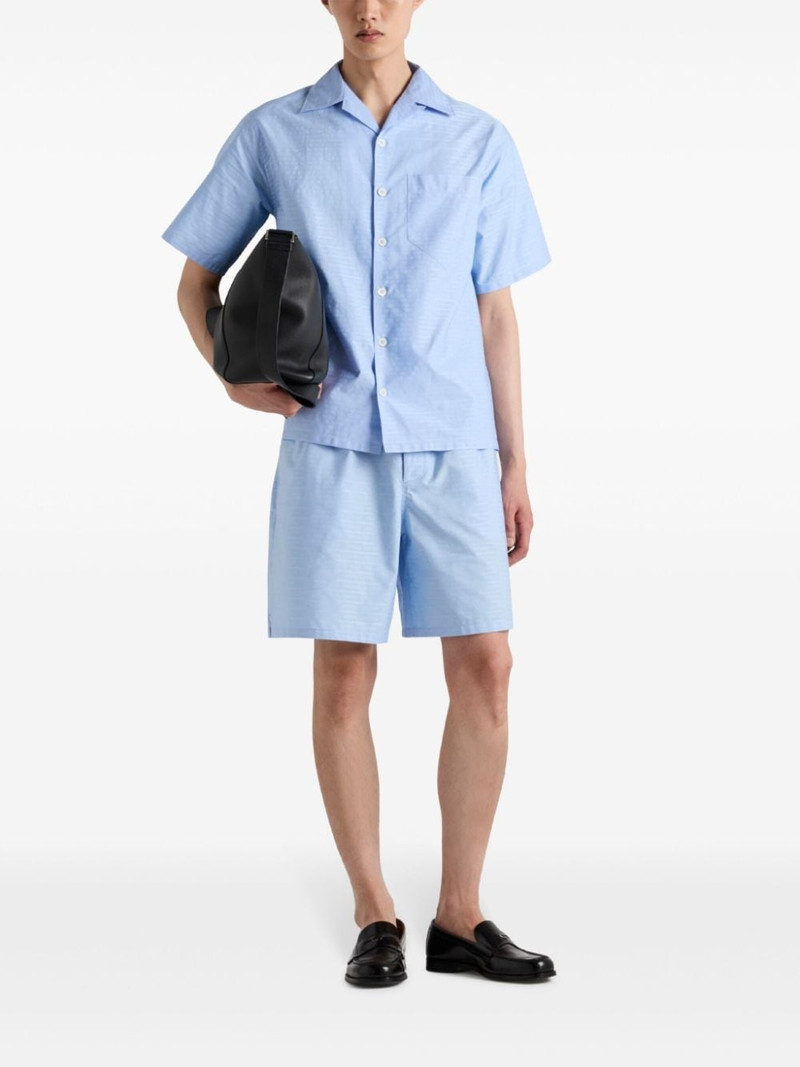 Prada poplin track shorts outlook