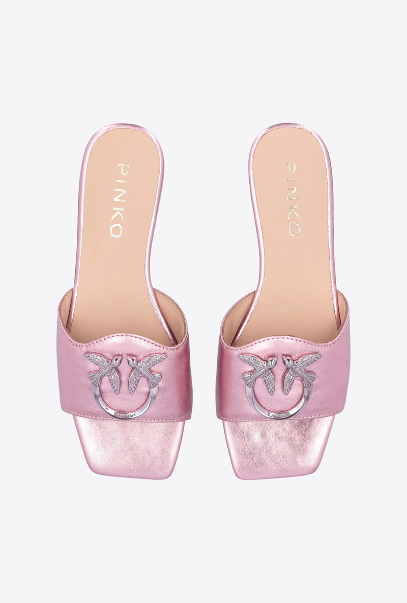 FLAT LAMINATED LEATHER SLIP-ONS 8