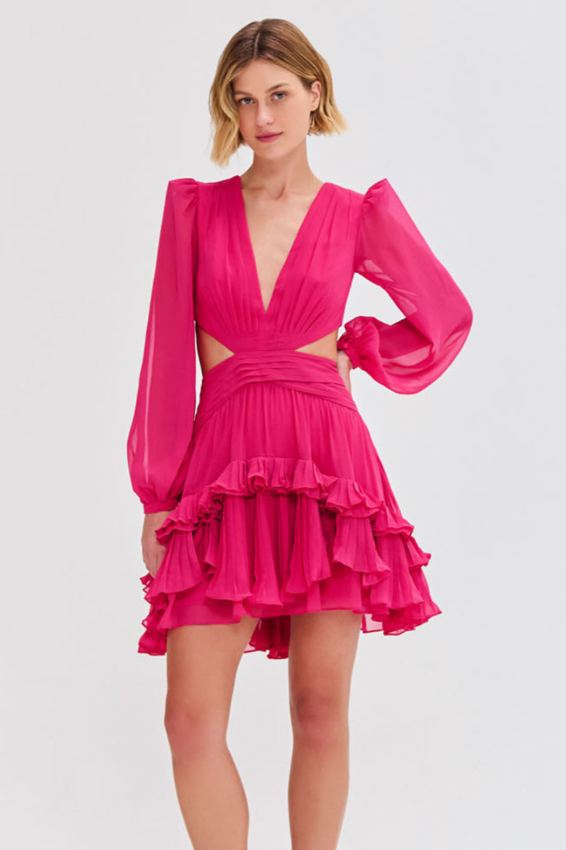 PatBO DEEP V CUTOUT MINI DRESS outlook