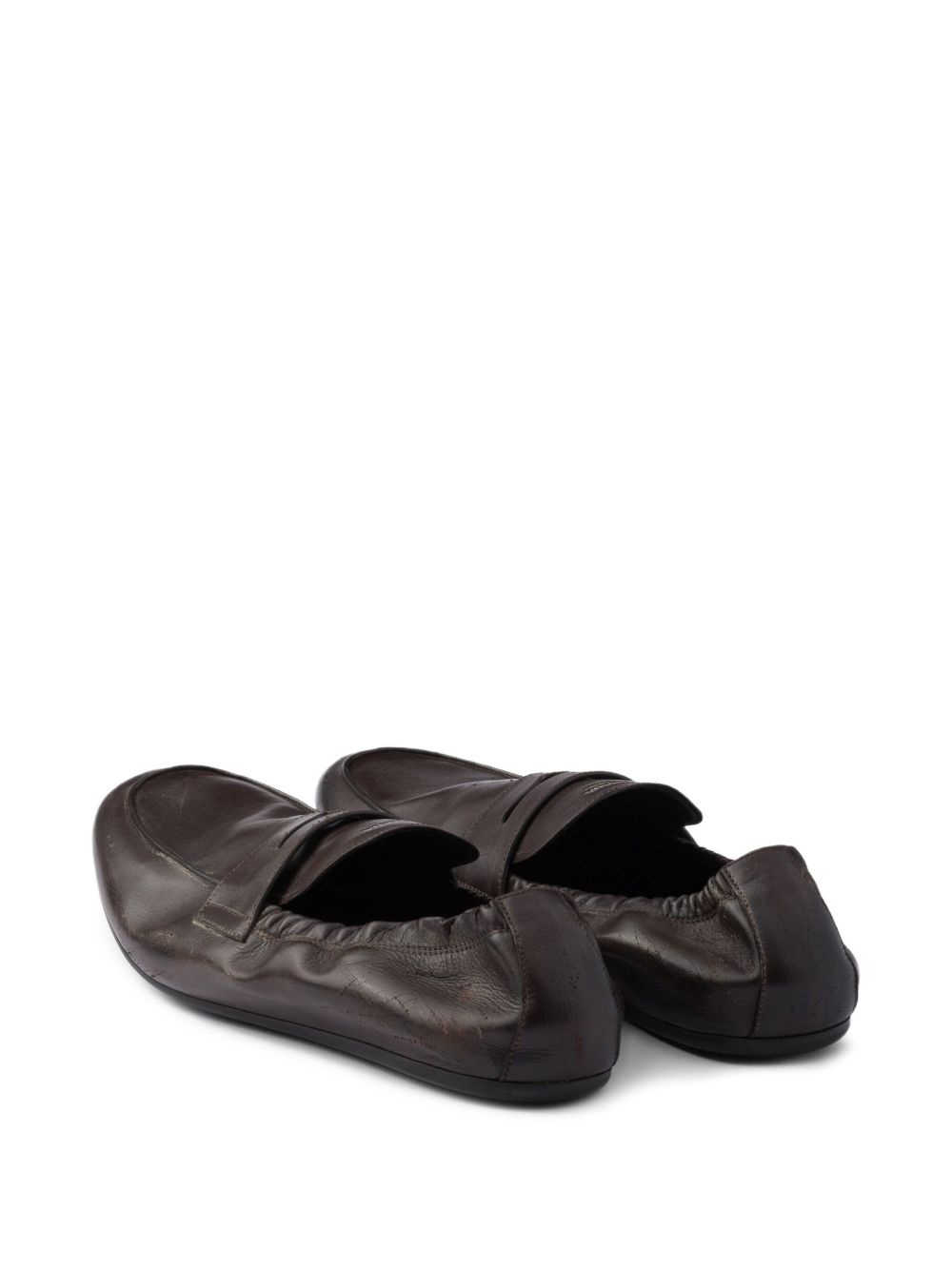 Shuffle leather loafers - 3