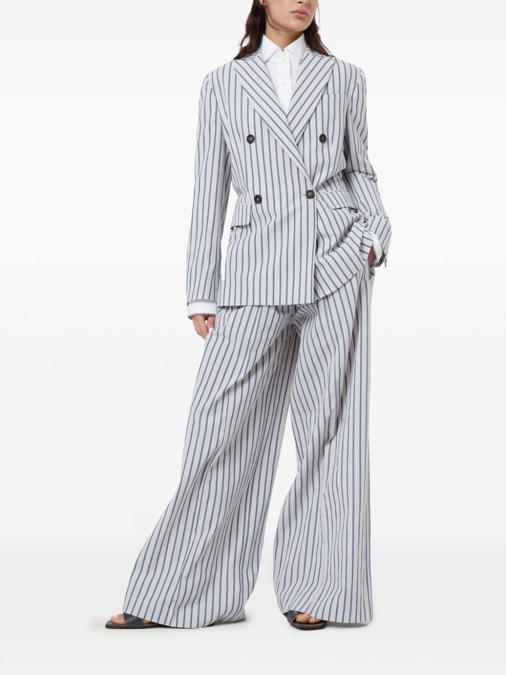 striped cotton suit - 3