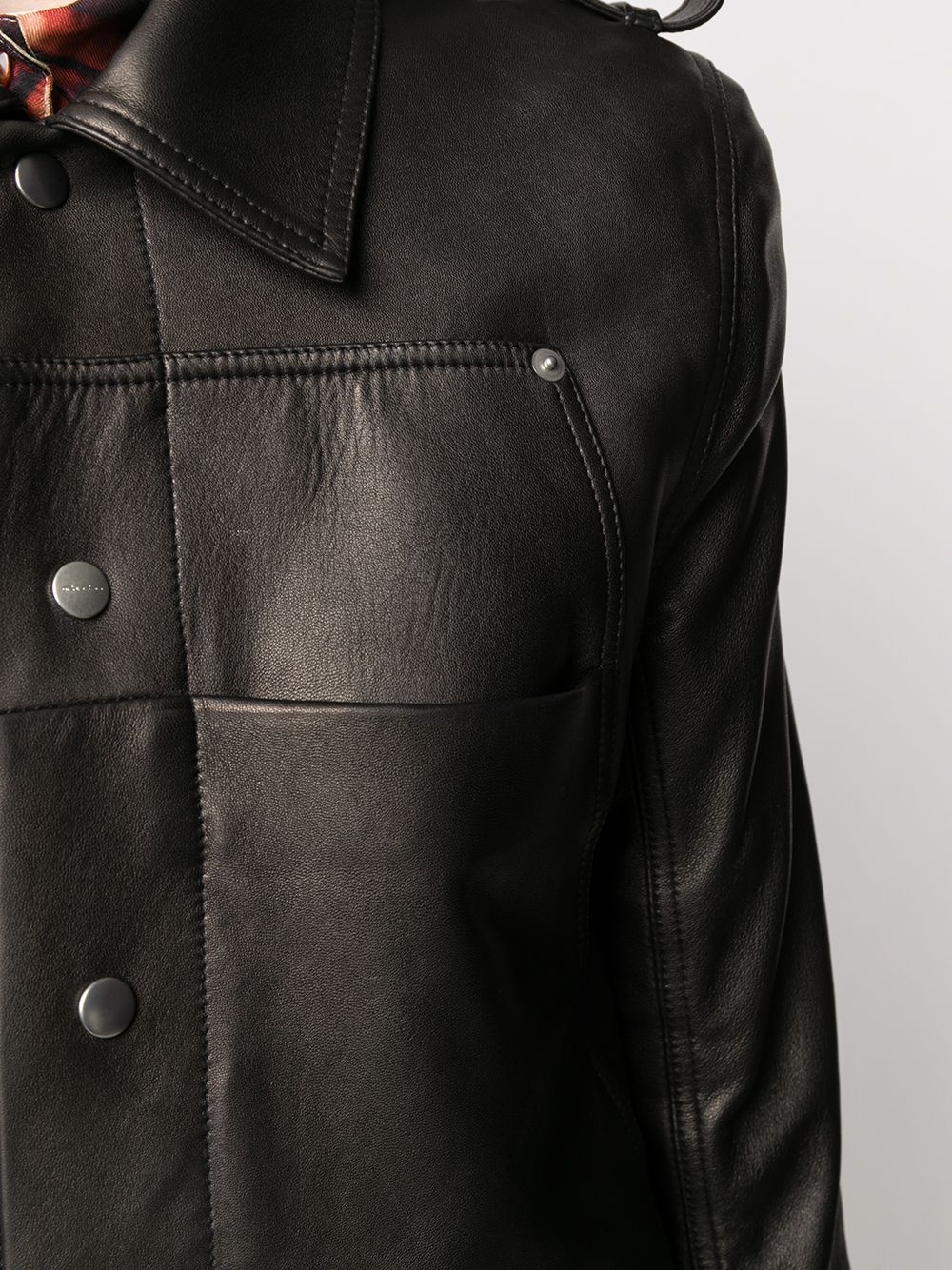 zipped fitted jacket - 5