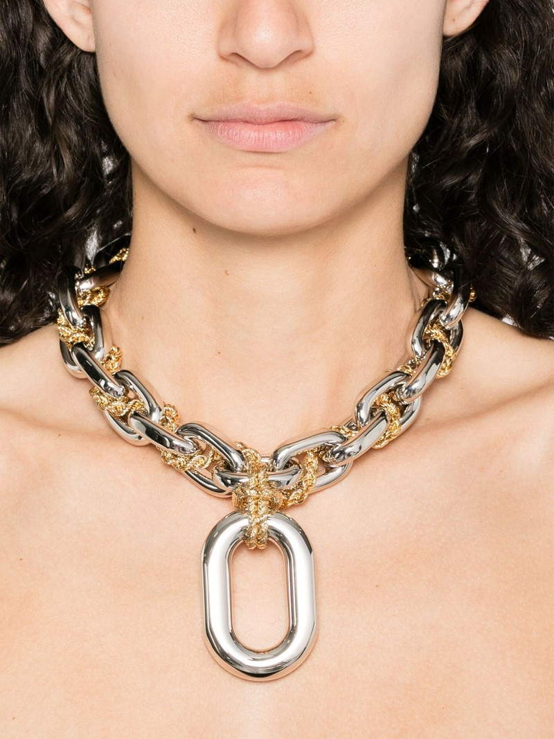 rabanne Paco chain necklace outlook
