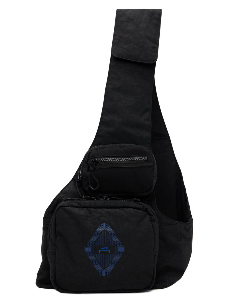 Black Vertex Messenger Bag - 1