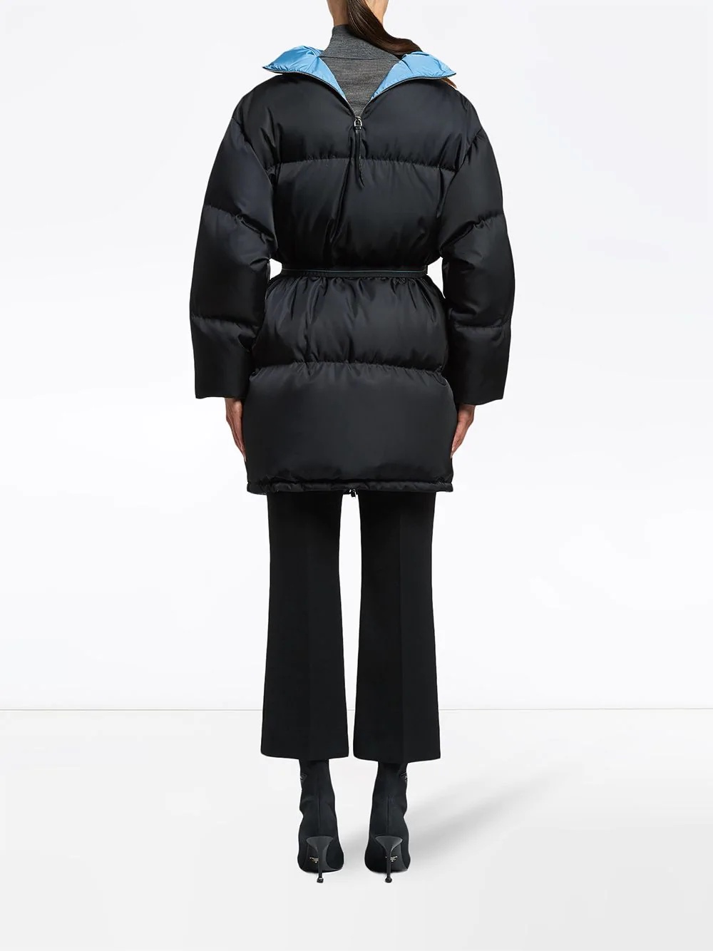 gabardine puffer jacket - 4