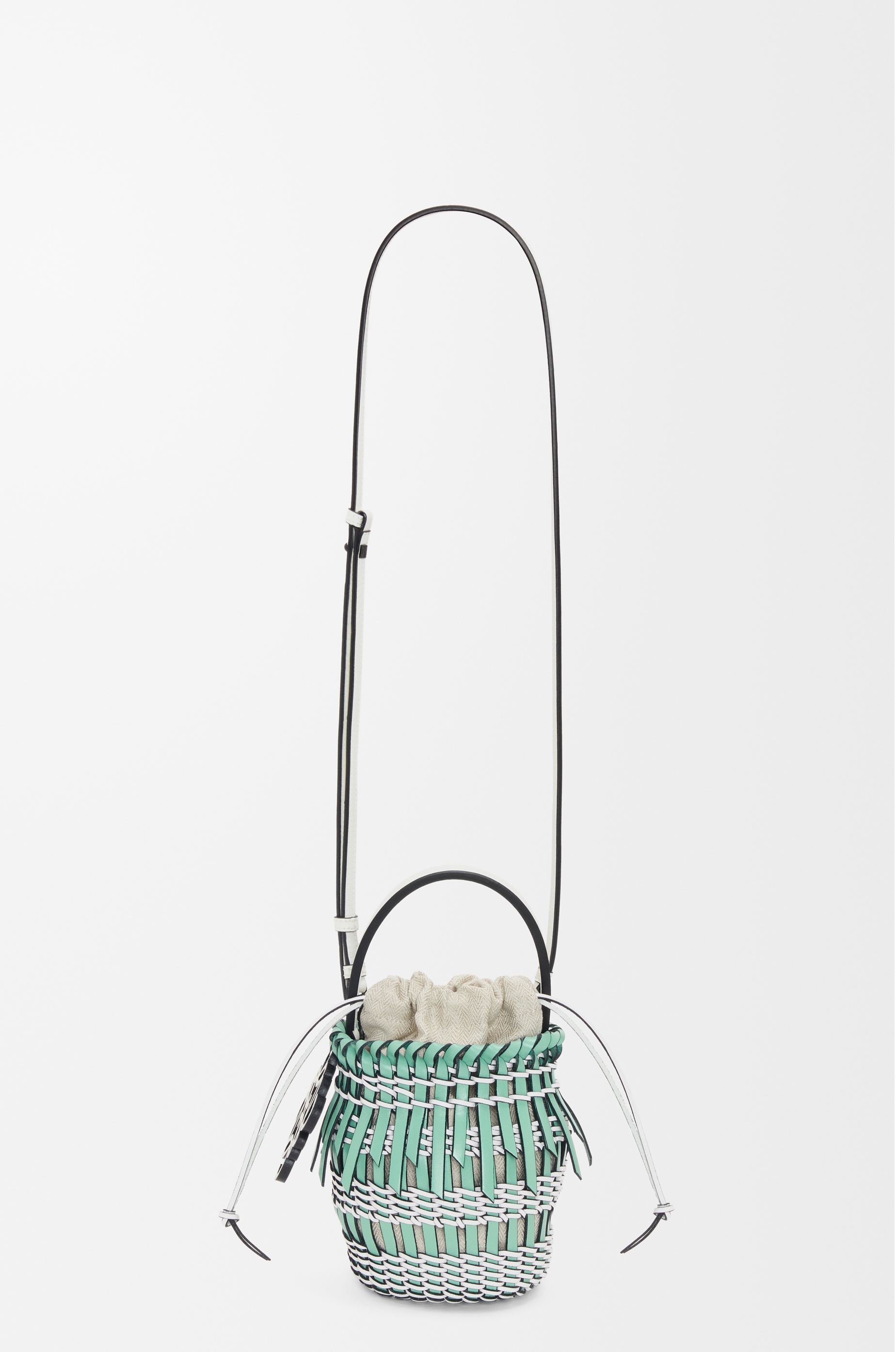 Small Fringe Bucket bag in calfskin - 4