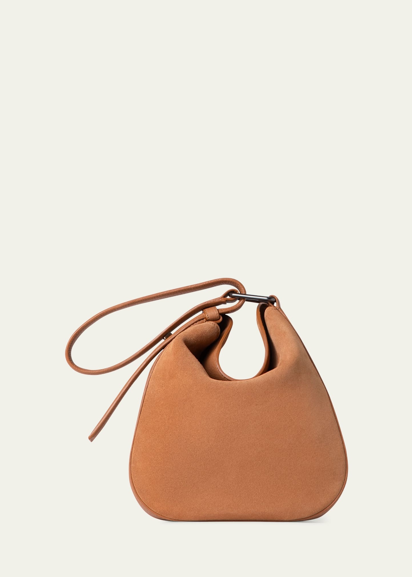 Anna Little Suede Hobo Bag - 2