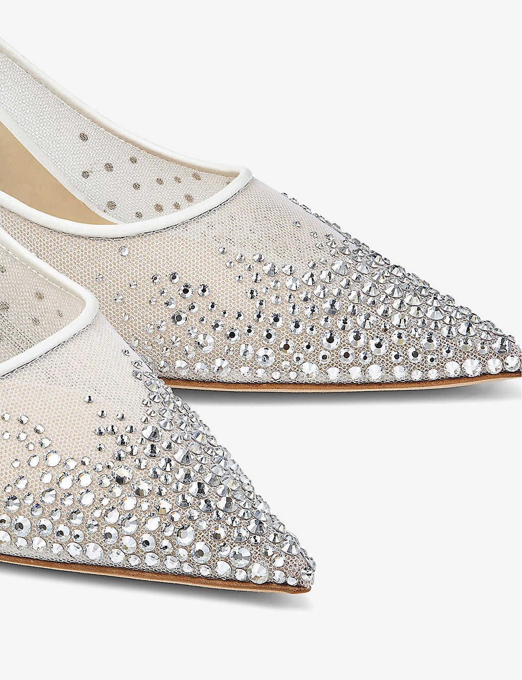 Love 85 crystal-embellished mesh pumps - 5