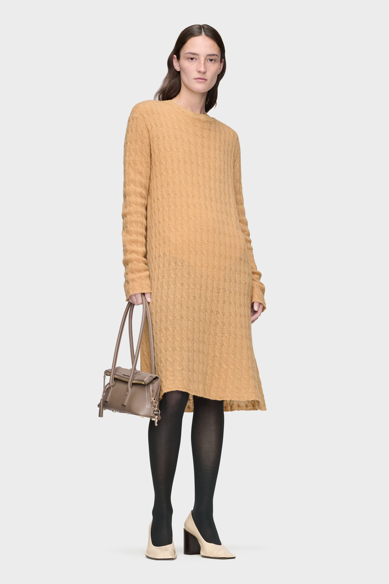 Wool Cashmere Knit Midi Dress 6