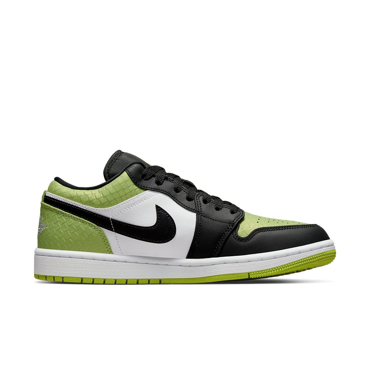 (WMNS) Air Jordan 1 Low SE 'Vivid Green Snakeskin' DX4446-301 - 2