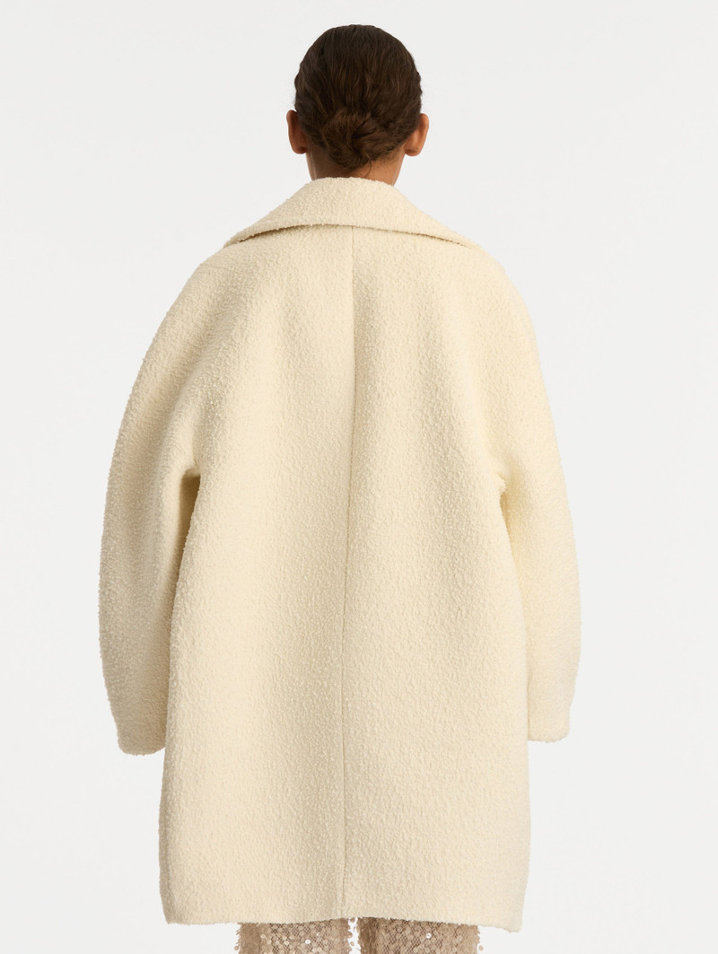 FLORAL BUTTON BOUCLÉ TWEED COAT 4