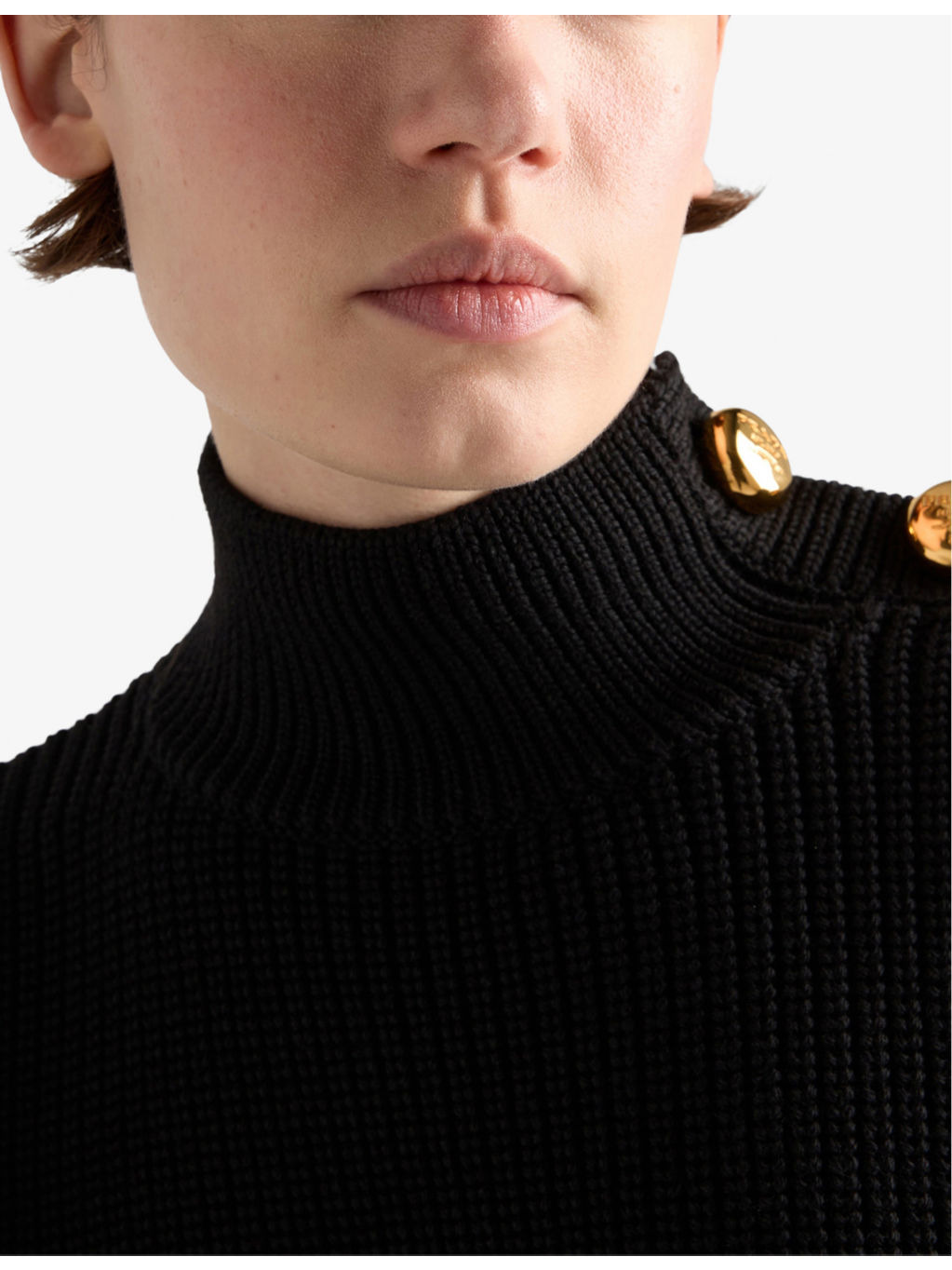 Turtleneck Brand-Patch Wool Jumper - 5