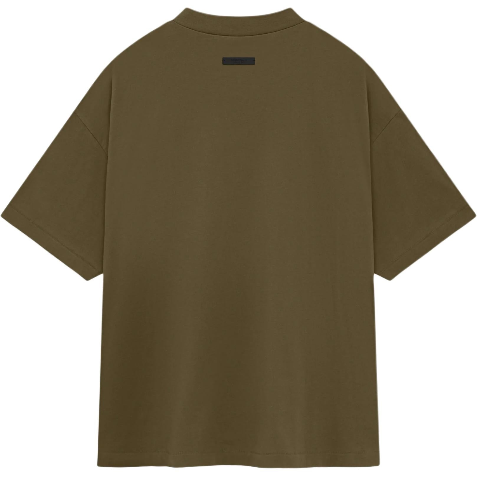 Fear of God Essentials Jersey Crewneck Tee 'Olive' 125BT244194F - 2