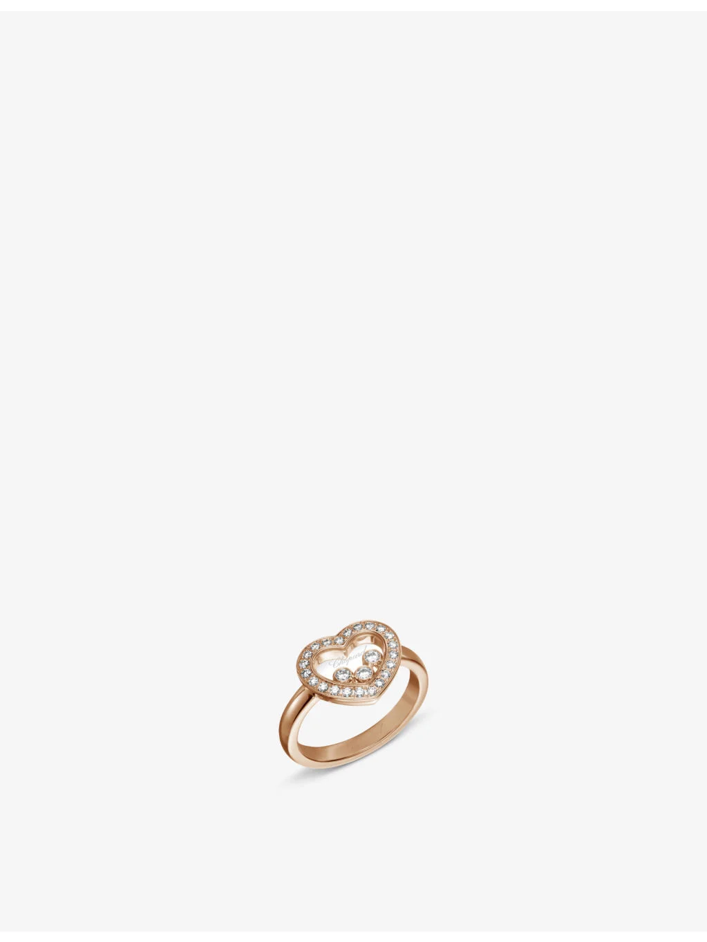 Happy Diamonds Icons 18ct rose-gold and 0.35ct diamond ring - 1