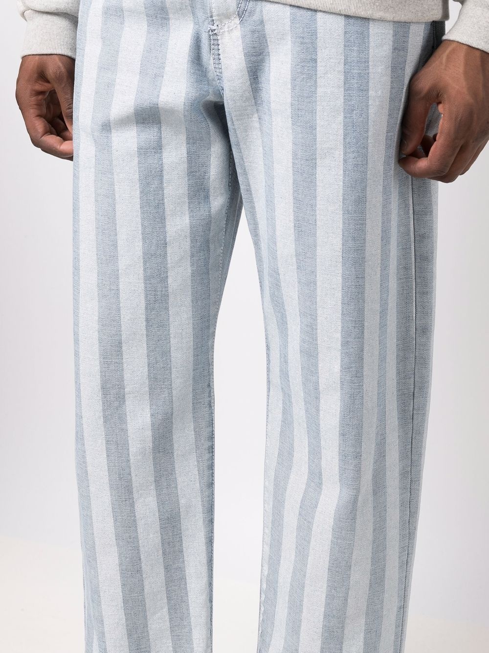 Belli Fuori striped wide-leg jeans - 5