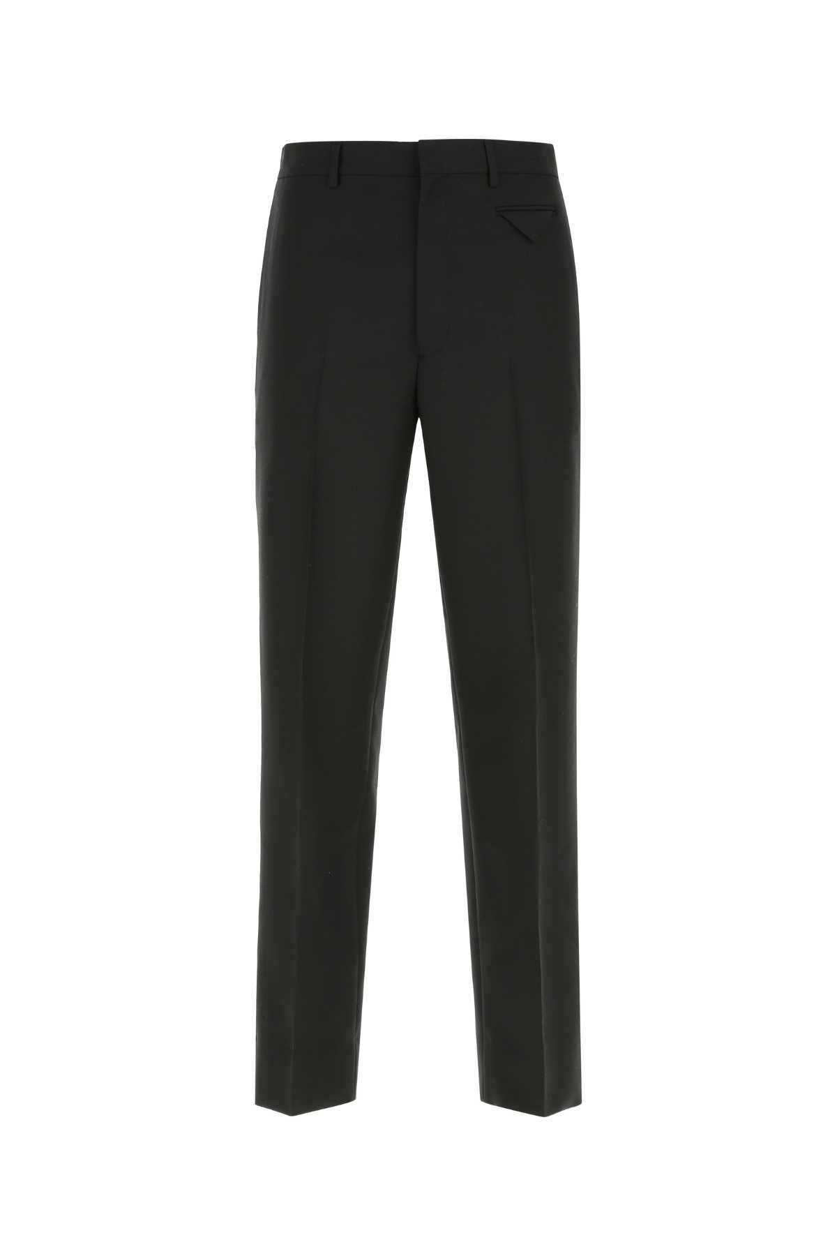 Prada Men Black Wool Blend Pant - 1