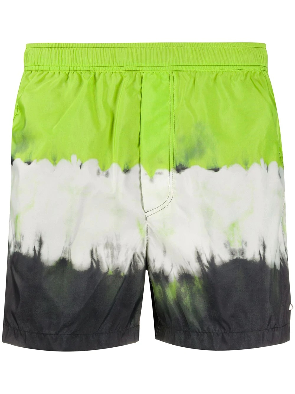 tie-dye print swim shorts  - 1