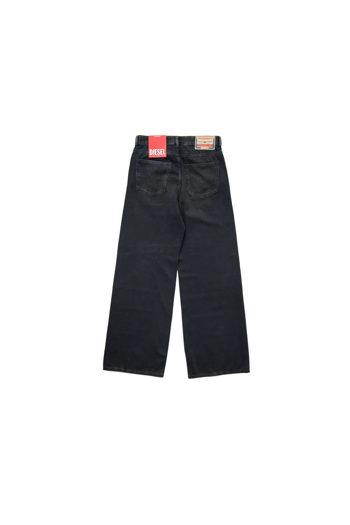 Diesel D-Rise Wide Leg Denim Jeans Black - 2
