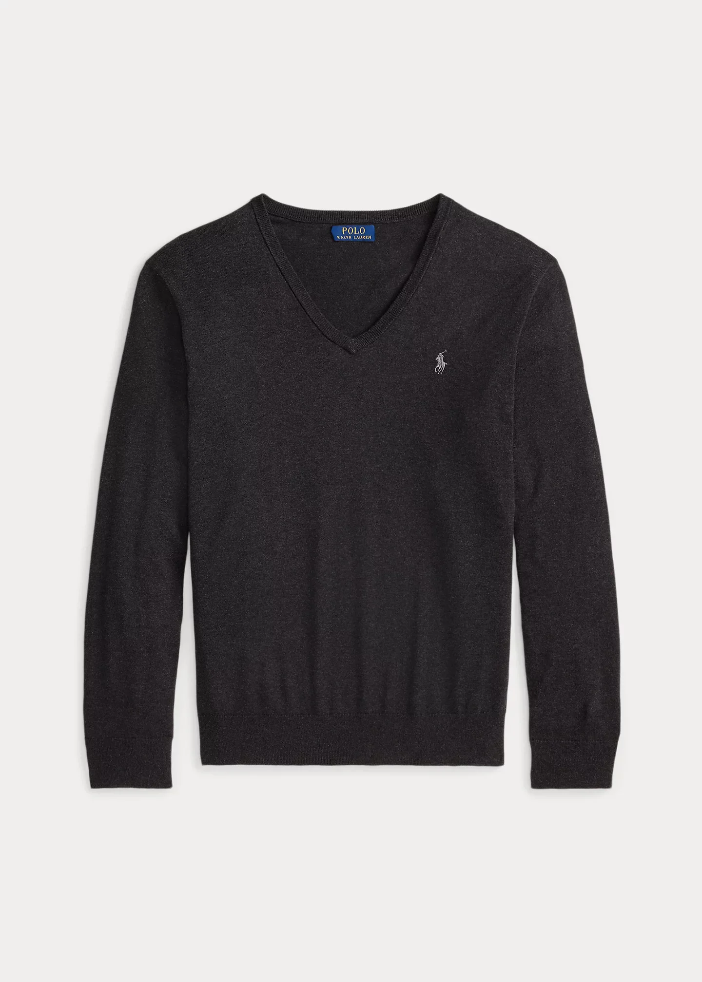 Cotton V-Neck Sweater - 1