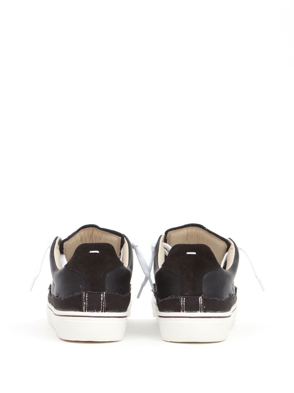 two-tone lace-up trainers - 3