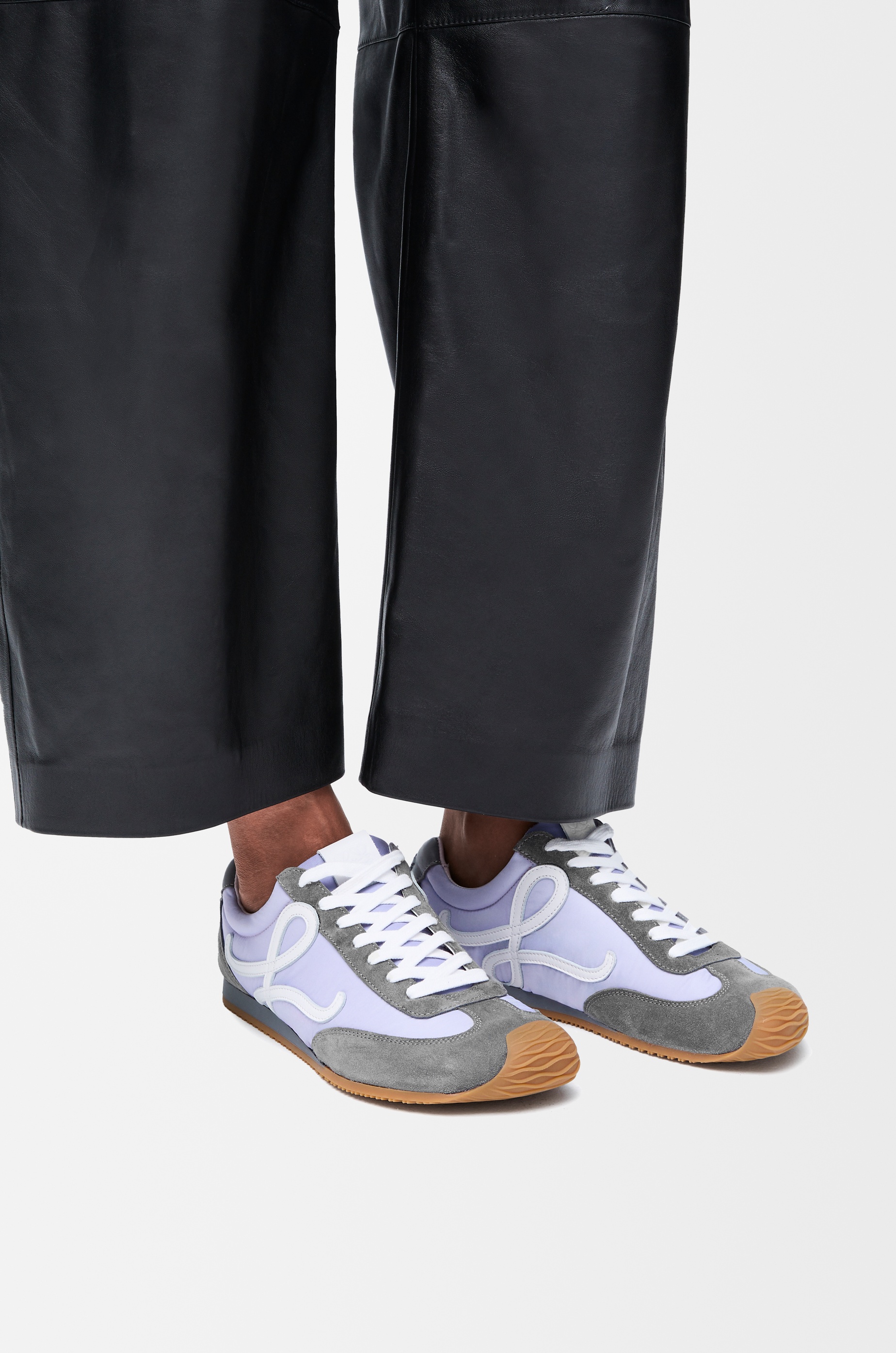 Ballet Runner 2.0 in nylon and calfskin - 2