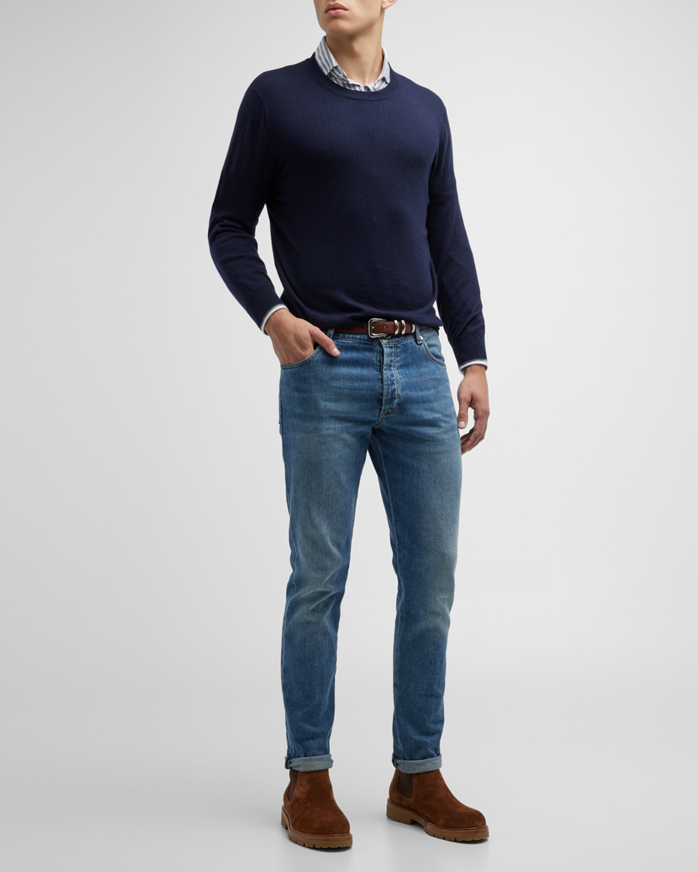 Men's Cashmere Crewneck Sweater - 3