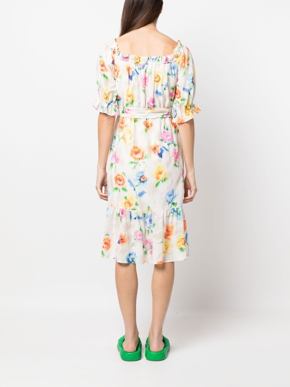 floral-print midi dress - 4