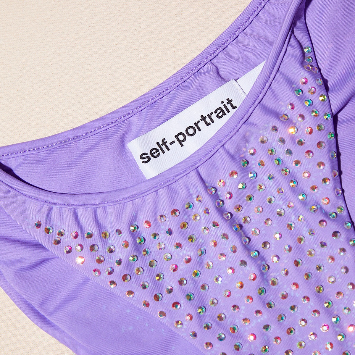 Purple Rhinestone Bikini Brief - 4